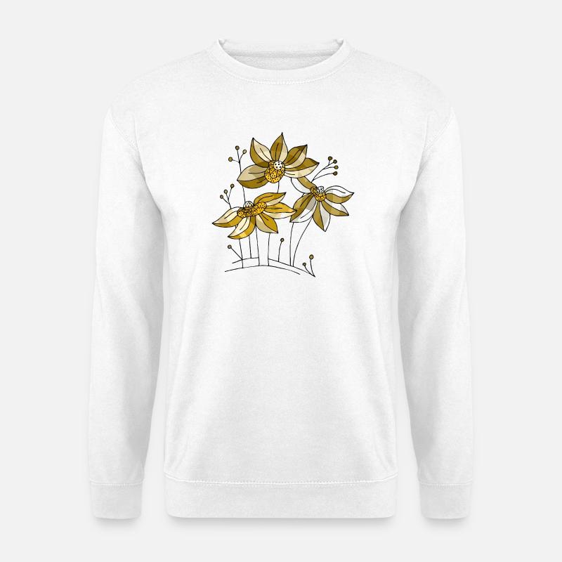 Blumen - Unisex Pullover - Weiß