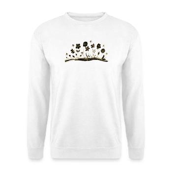 Fleur - Sweat-shirt Unisexe - blanc - Devant