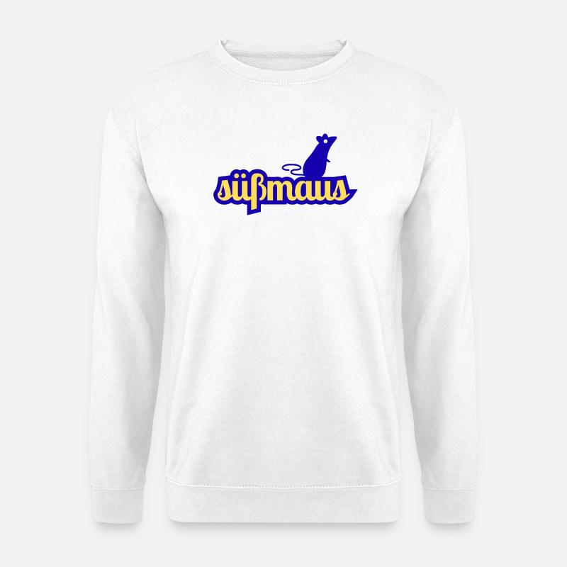 Süßmaus Silhouette Schrift - Unisex Pullover - Weiß