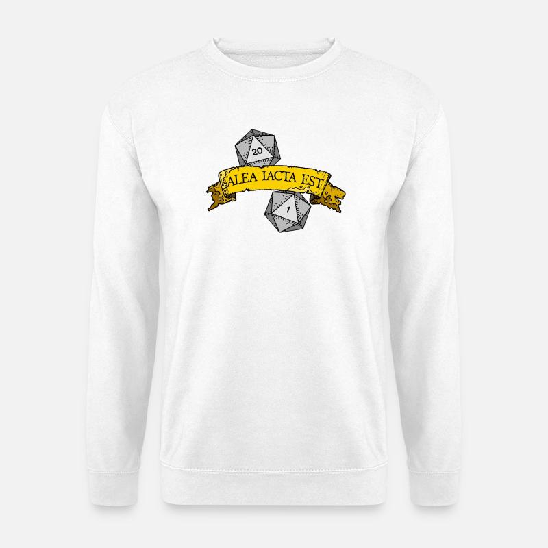 Alea Iacta Est Würfelrolle - Unisex Pullover - Weiß