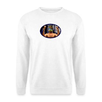 Waldgeist Maskenkrieger - Sweat-shirt Unisexe - blanc - Devant