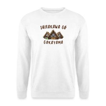 ShirakawaGo Gokayama Houses, Hand Drawing Japan - Unisex Sweatshirt - white - Front