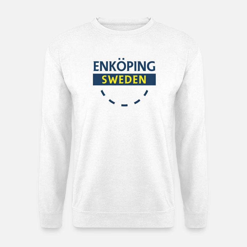 Enköping Schweden Emblem - Unisex Pullover - Weiß