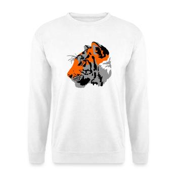Tigre - Sweat-shirt Unisexe - blanc - Devant