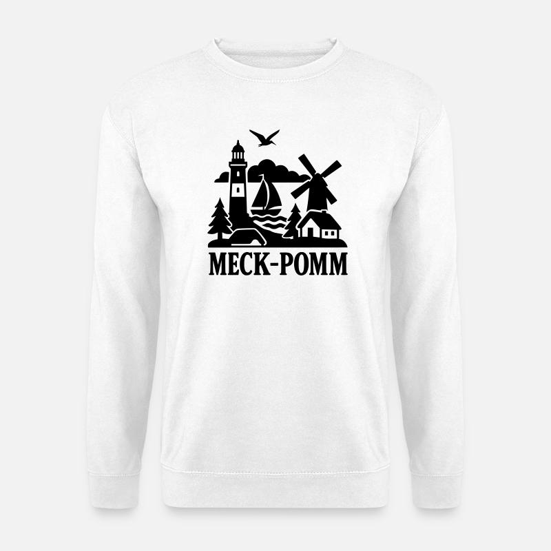 meckpomm silhouette - Unisex Pullover - Weiß