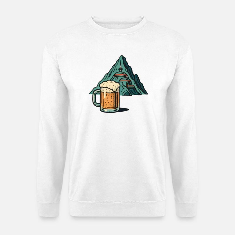 Bierberg Gipfelkunst - Unisex Pullover - Weiß