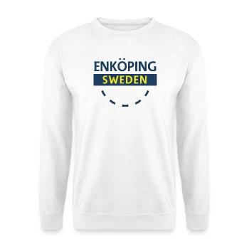 Enköping Sweden Signbadge - Unisex Sweatshirt - white - Front