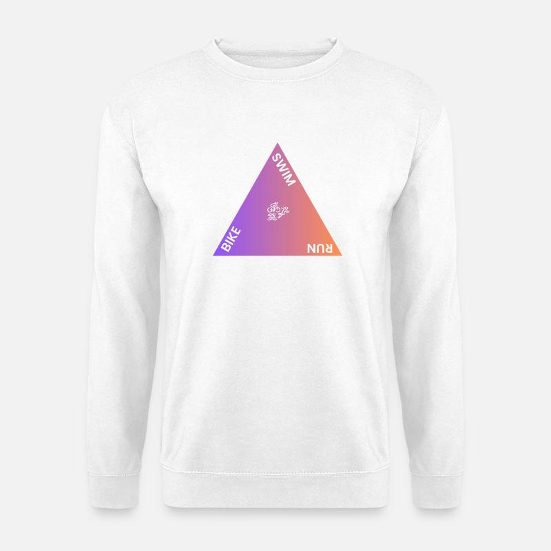 Triathlon Triangle Gradient - Unisex Sweatshirt - white