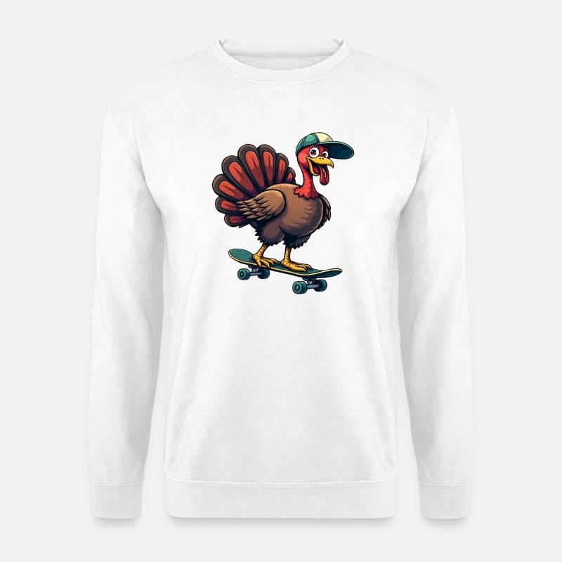 Thanksgiving Truthahn Jungs - Unisex Pullover - Weiß