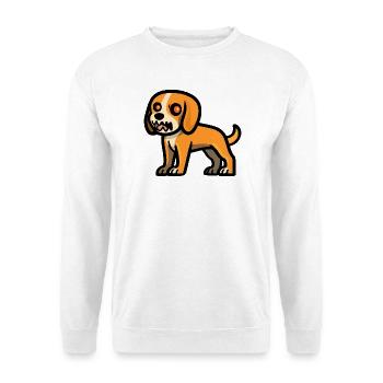 Beagle Hund Halloween Zombie - Unisex Pullover - Weiß - Vorne