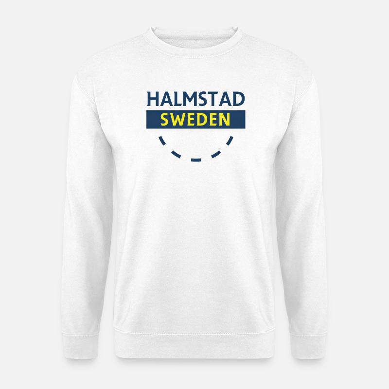 Halmstad Schweden Sign Arc - Unisex Pullover - Weiß