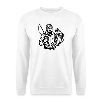 Angler - Unisex Sweatshirt - white - Front