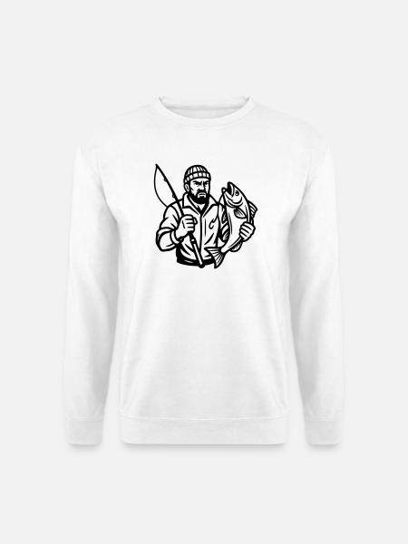 Pêcheur - Sweat-shirt Unisexe - blanc