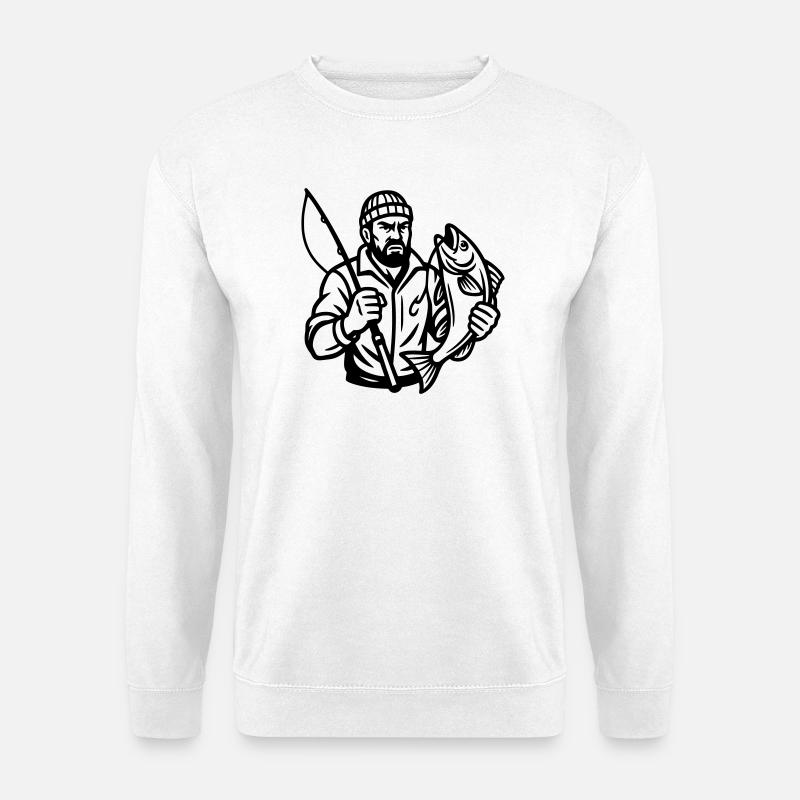 Pêcheur - Sweat-shirt Unisexe - blanc