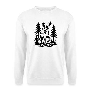 Reh - Unisex Pullover - Weiß - Vorne