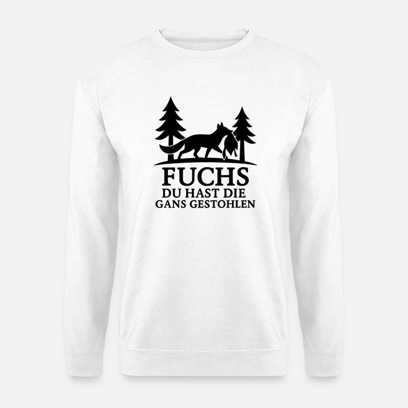 fuchs gans gestohlen - Unisex Pullover - Weiß