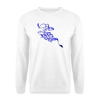 Snowboard Ornament - Unisex Sweatshirt - white - Front