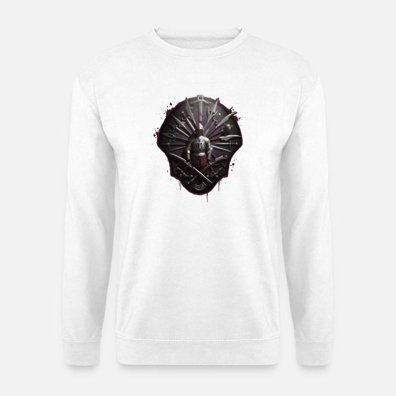 Ritterschild der Klingenvielfalt - Unisex Pullover - Weiß