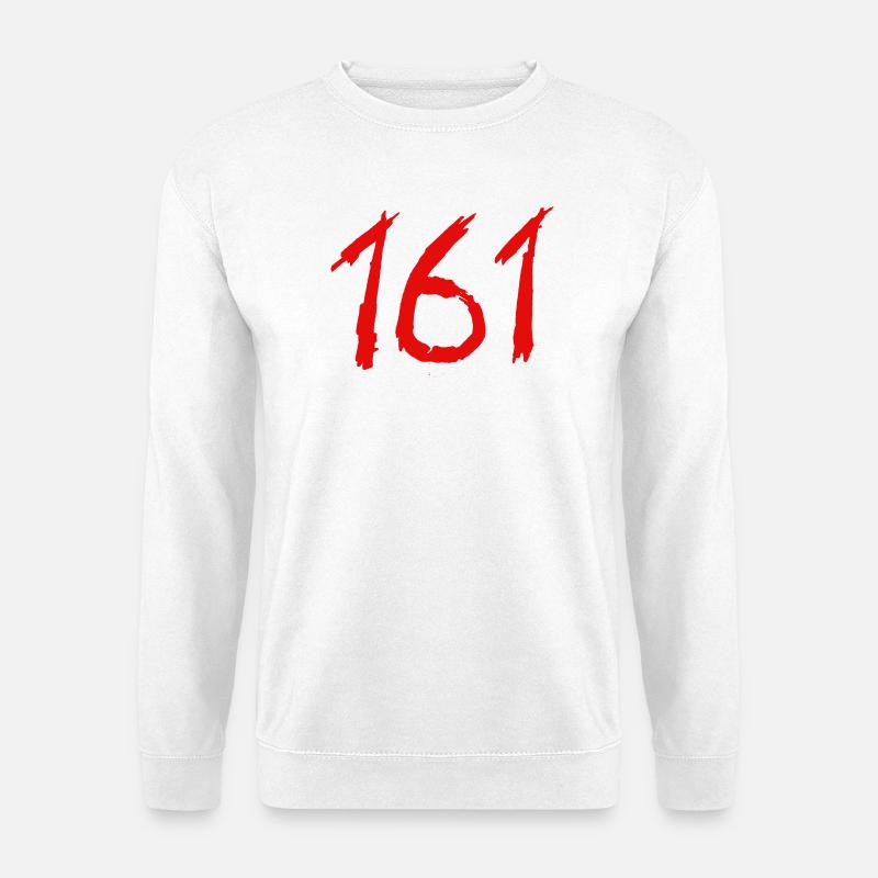 161 Handbrush Ziffern AfA - Unisex Pullover - Weiß