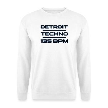 Detroit Techno 135 BPM - Unisex Sweatshirt - white - Front