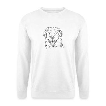 Bernese Mountain Dog Stubborn Funny Design Sketch - Unisex Sweatshirt - white - Front