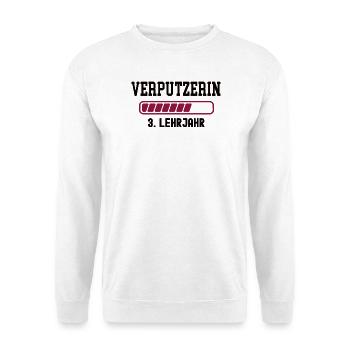 Apprenticeship plasterer 3rd year of apprenticeship plasterer apprenticeship - Unisex Sweatshirt - white - Front