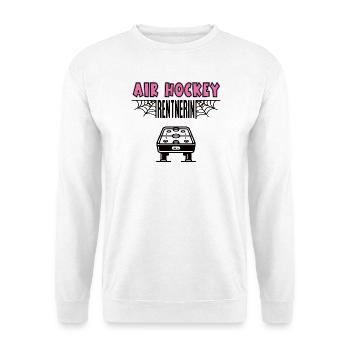 Air Hockey Rentnerin Air Hockeyspielerin Rente  - Unisex Pullover - Weiß - Vorne