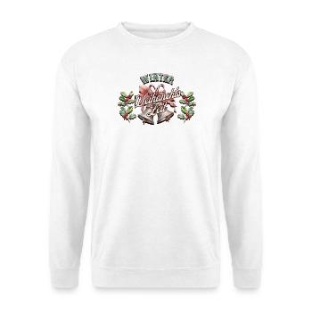 Winter Weihnachtszeit - Unisex Pullover - Weiß - Vorne