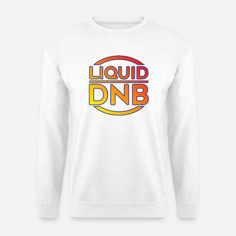 Flüssiges DNB-Neon-Logo - Unisex Pullover - Weiß