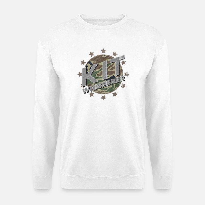 Scale Model Kit Whisperer Camo Stars - Unisex Sweatshirt - white