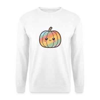 Kawaii Regenbogen Kürbis - Unisex Pullover - Weiß - Vorne