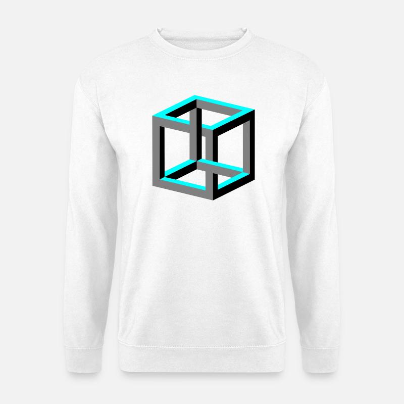 Cube - Unisex Sweatshirt - white