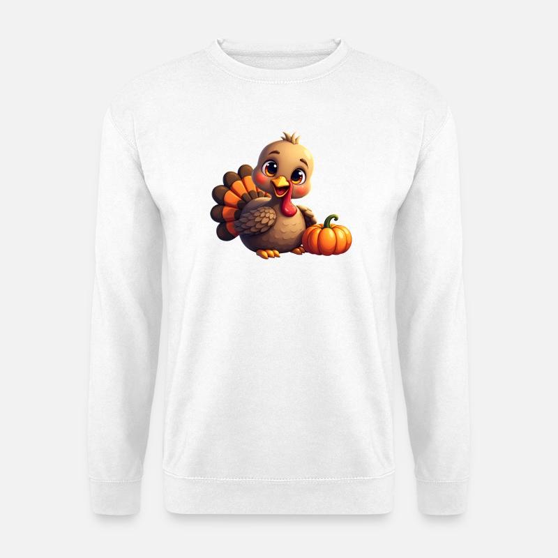 Thanksgiving Truthahn Baby - Unisex Pullover - Weiß