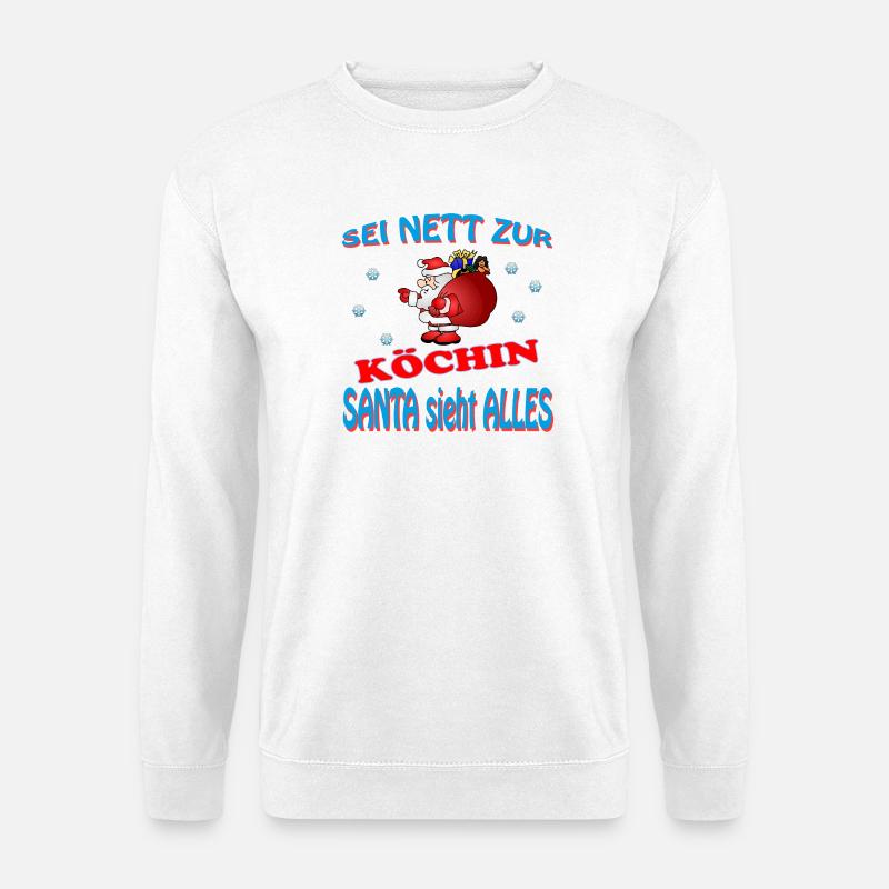 SANTA KÖCHIN - Unisex Pullover - Weiß
