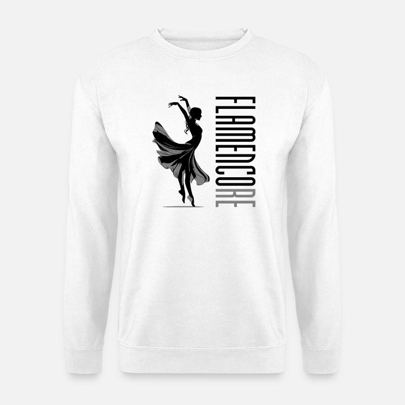 Flamencore Black - Unisex Sweatshirt - white