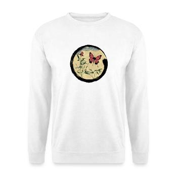 Japanese Butterfly - Unisex Sweatshirt - white - Front