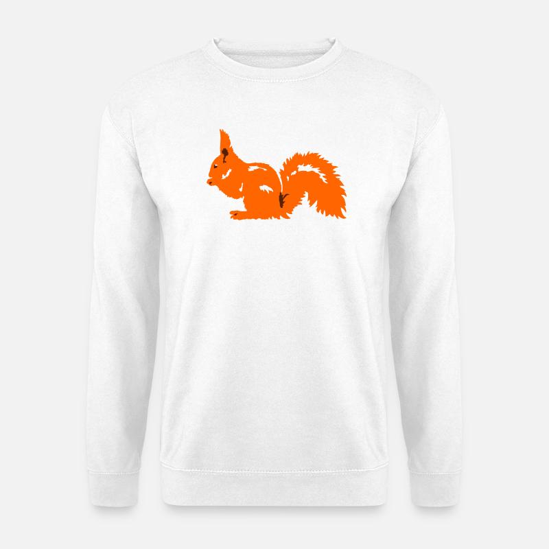 Eichhoernchen Silhouette - Unisex Pullover - Weiß