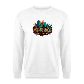 Milwaukee Skyline Splash Wisconsin - Unisex Sweatshirt - white - Front