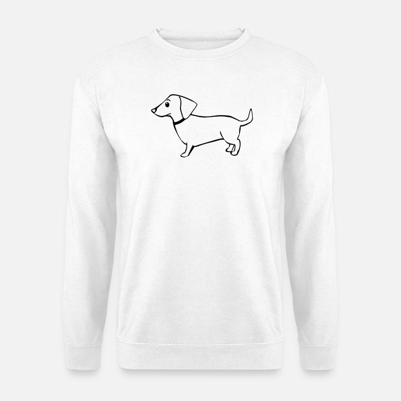 Dachshund - Unisex Pullover - Weiß