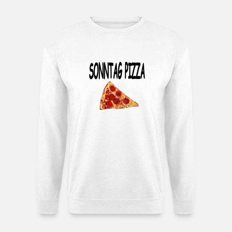 Pizza - Unisex Pullover - Weiß