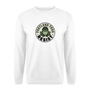 Portland Resistance Frog - T-Shirt de protestation États-Unis - Sweat-shirt Unisexe - blanc - Devant