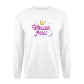 Femme de rêve / Y2K Déclaration Surnom Design - Sweat-shirt Unisexe - blanc - Devant