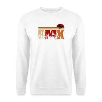 Retro BMX Design – Classic & Stylish - Unisex Sweatshirt - white - Front