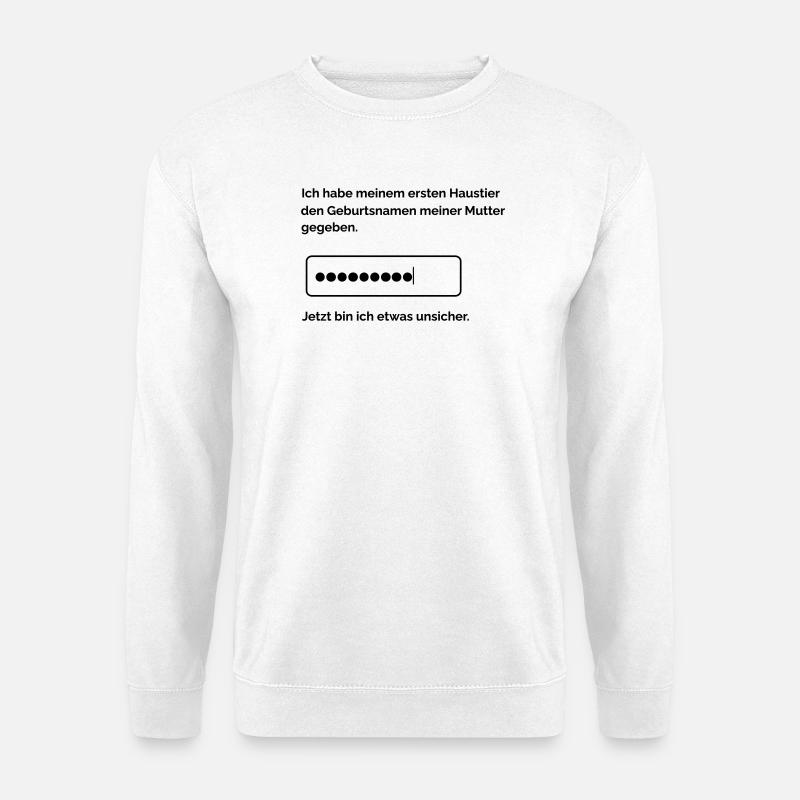 Passwortabfrage - Unisex Pullover - Weiß
