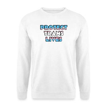 Protéger les vies trans - Sweat-shirt Unisexe - blanc - Devant
