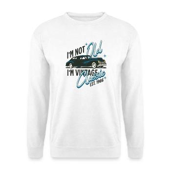 1966 Classique Vintage Vintage Rétro Anniversaire - Sweat-shirt Unisexe - blanc - Devant