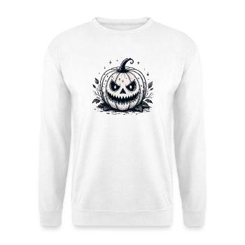 Retro Monochrome Pumpkin - Unisex Sweatshirt - white - Front