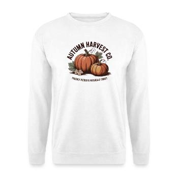 Publicité de fruits vintage – Citrouille - Sweat-shirt Unisexe - blanc - Devant