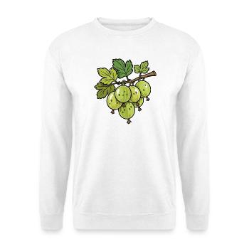 Illustration de branche de groseille à maquereau - Sweat-shirt Unisexe - blanc - Devant