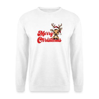 Noël de rennes Joyeux Noël - Sweat-shirt Unisexe - blanc - Devant